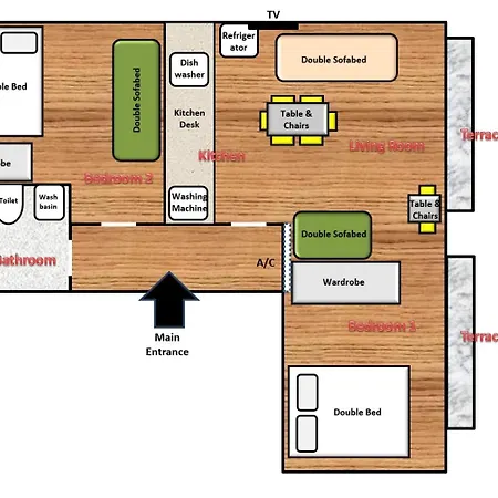 Istanberry - Paradise Two Bedroom Apartahotel Estambul