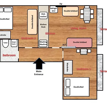 Lejlighedshotel Istanberry - Paradise Two Bedroom